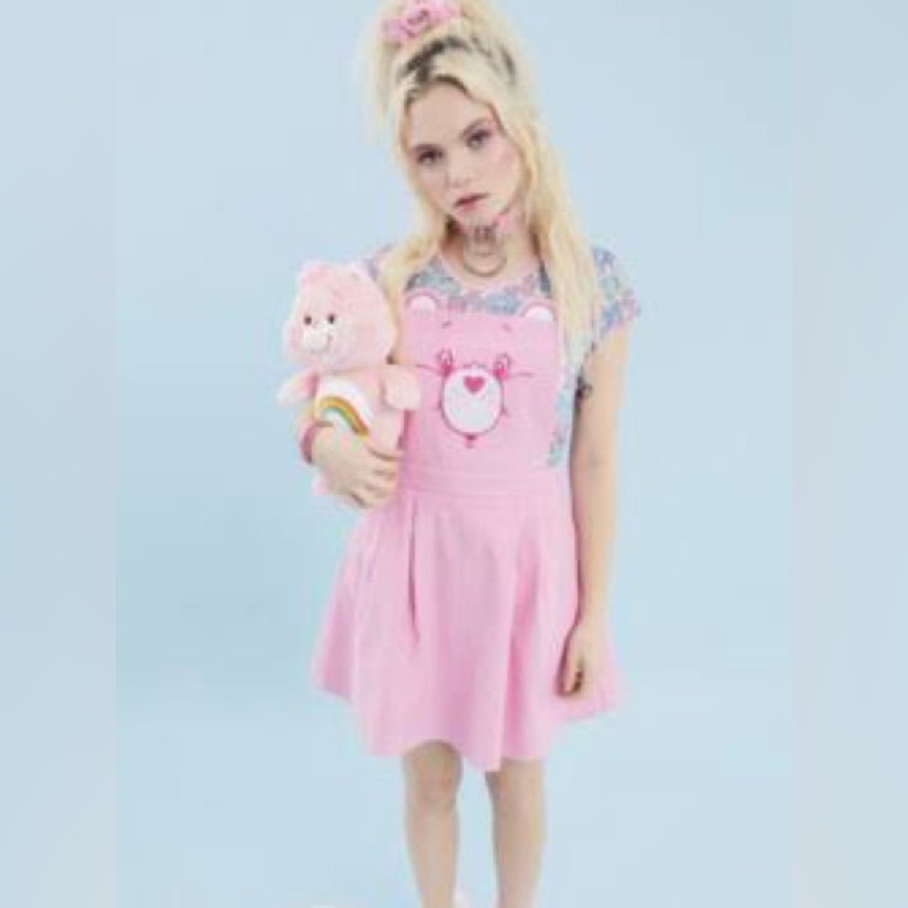 Dolls Kill Pink Care Bear Pinafore